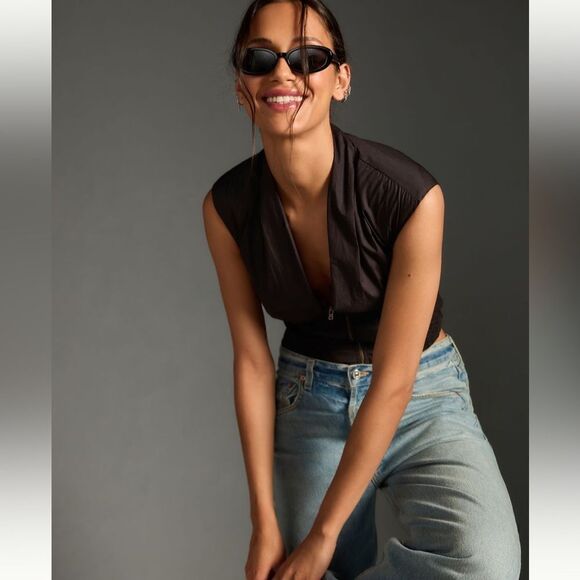 Maeve sleeveless zip front top NWT - Picture 2 of 3